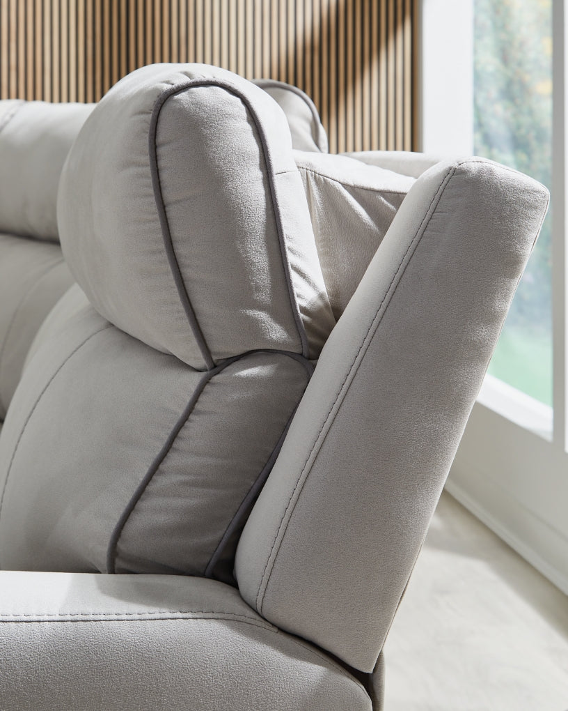 Grafton Pike 6-Piece Reclining Sectional with Storage Console