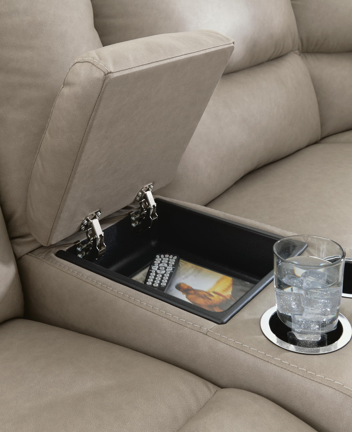 Brannigan 6-Piece Reclining Sectional with Storage Console
