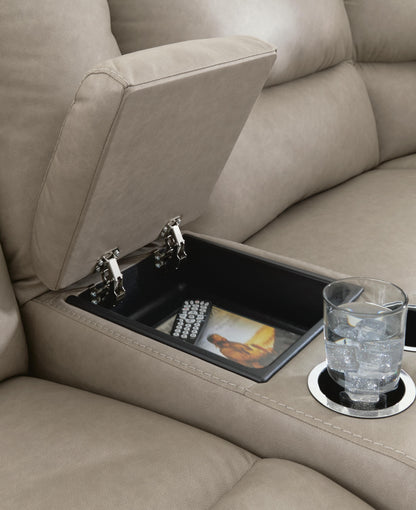 Brannigan 6-Piece Reclining Sectional with Storage Console