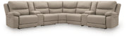 Brannigan 7-Piece Reclining Sectional with Storage Consoles