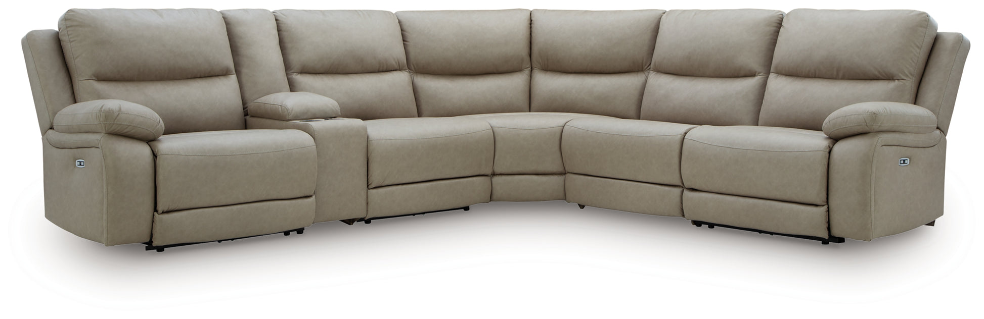 Brannigan 6-Piece Reclining Sectional with Storage Console