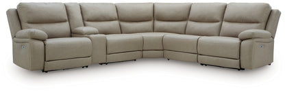 Brannigan 6-Piece Reclining Sectional with Storage Console