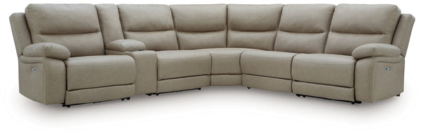 Brannigan 6-Piece Reclining Sectional with Storage Console