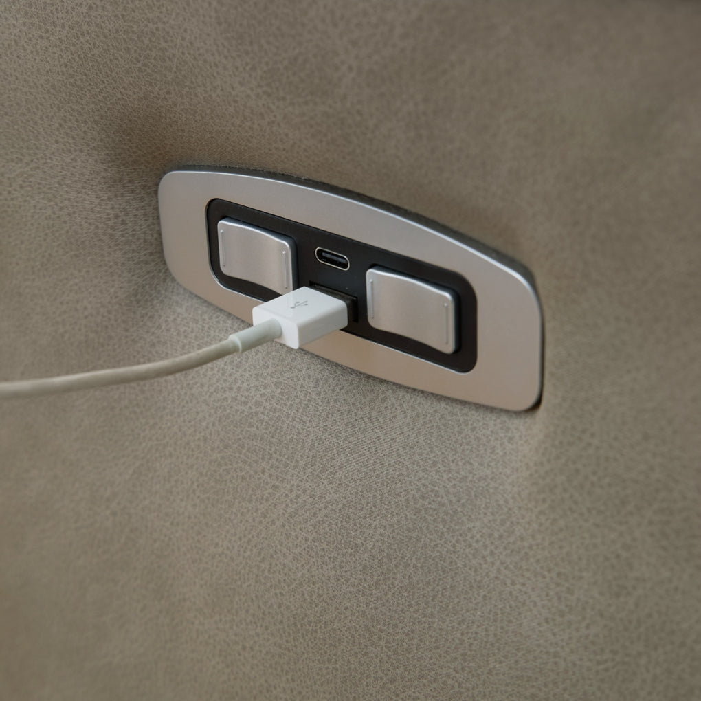 Brannigan 6-Piece Reclining Sectional with Storage Console