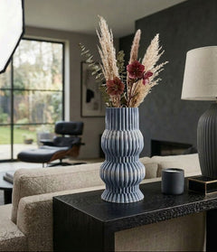 Griffinrun Blue Vase 11"in