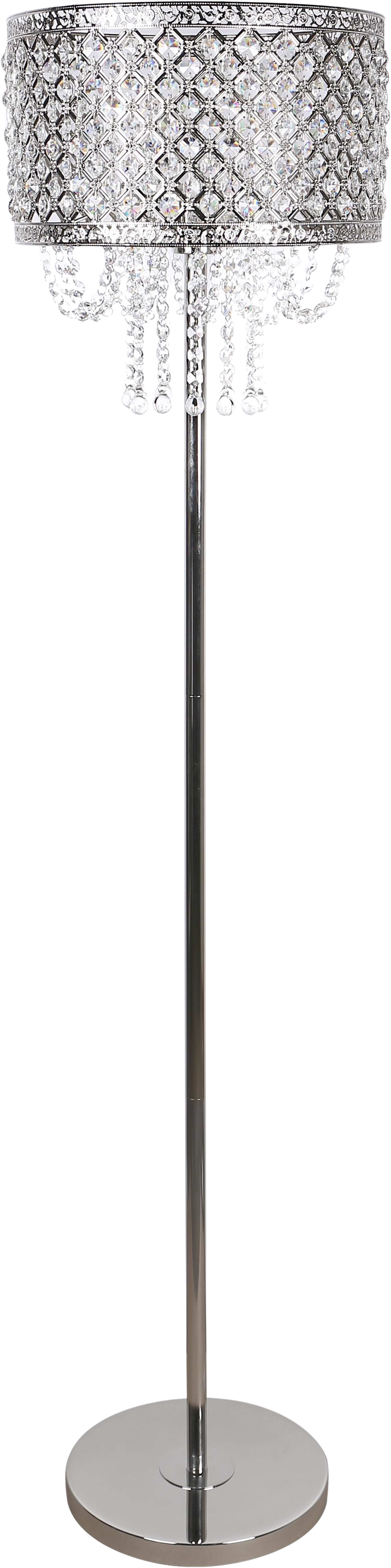 Crystal Elegance I Metal Floor Lamp