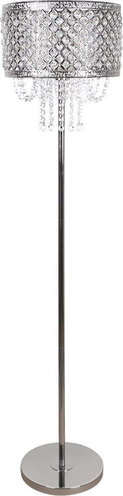 Crystal Elegance I Metal Floor Lamp