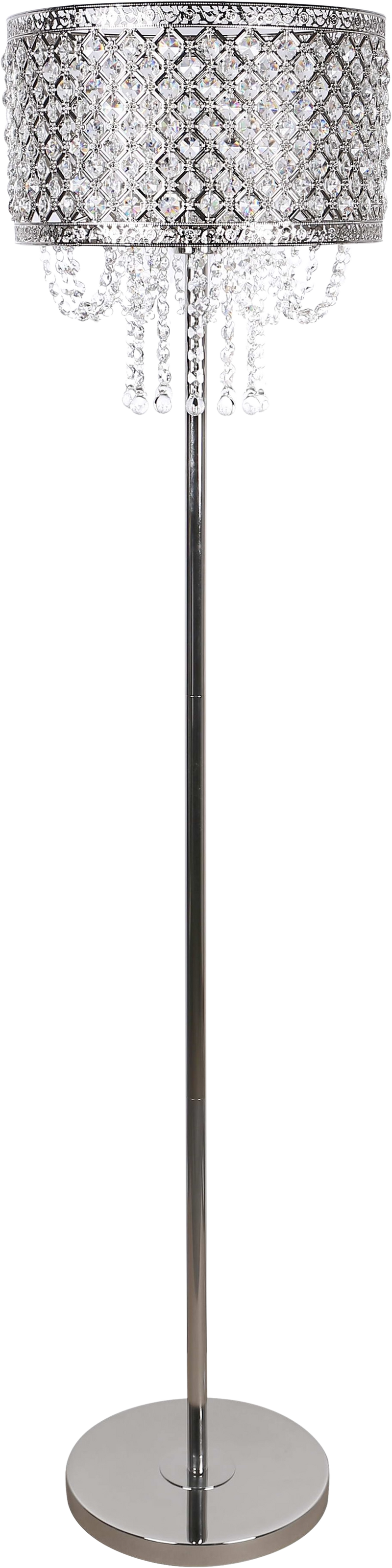 Crystal Elegance I Metal Floor Lamp