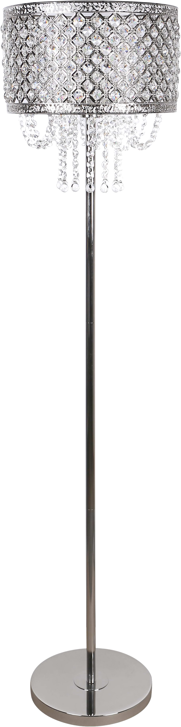 Crystal Elegance I Metal Floor Lamp