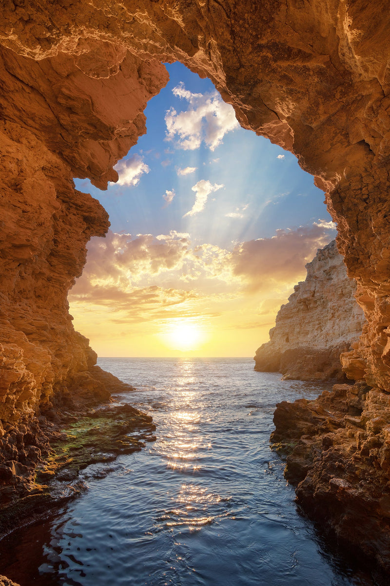 ''Grotto Sunset'' Tempered Glass