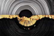 ''Abstract Gold Circle'' Tempered Glass