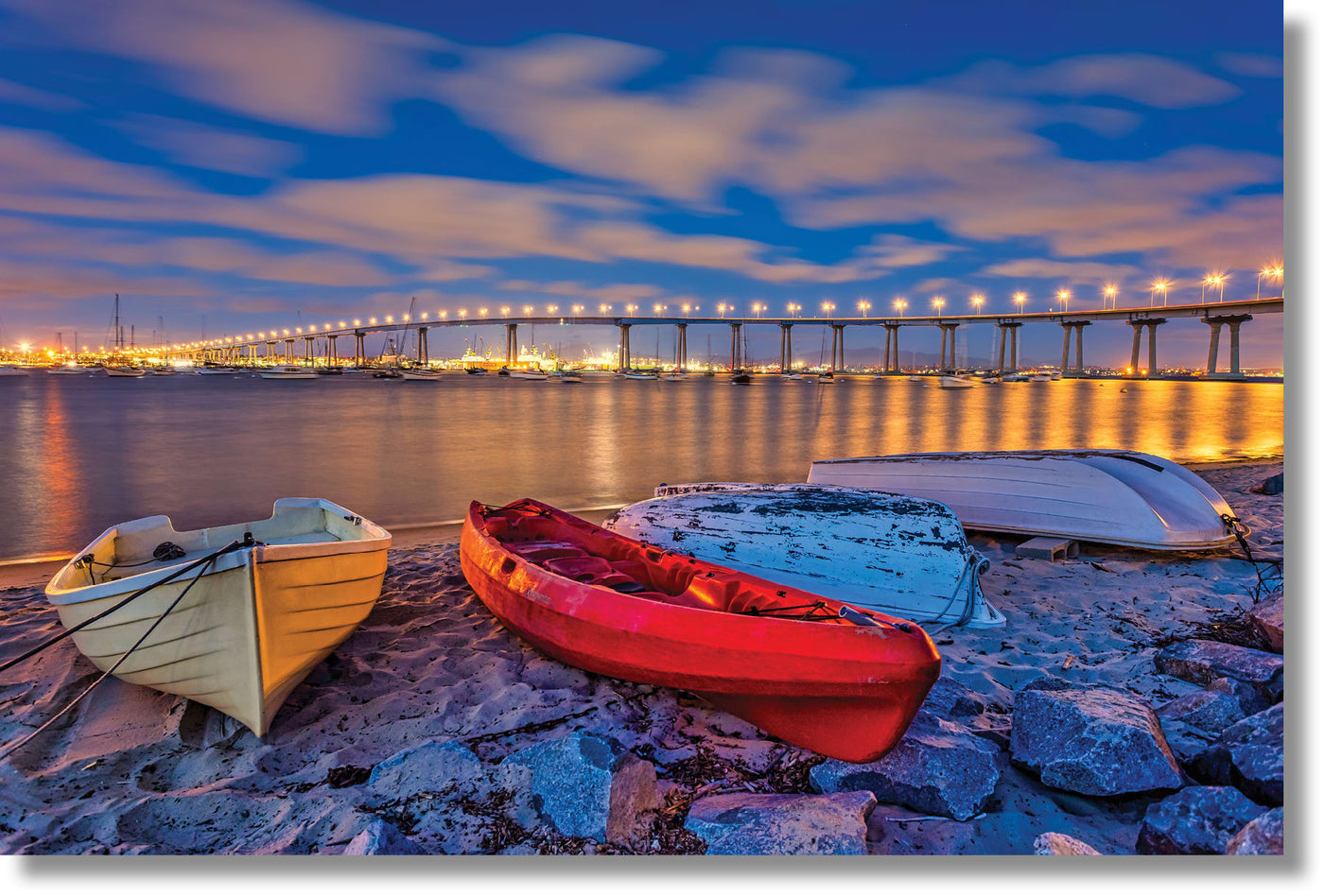 ''San Diego Coronado Bridge'' Tempered Glass