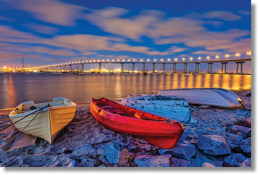 ''San Diego Coronado Bridge'' Tempered Glass