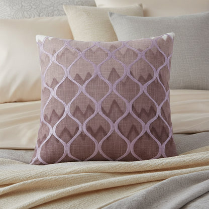 Decorative Lavender Ogee Pillow Cover