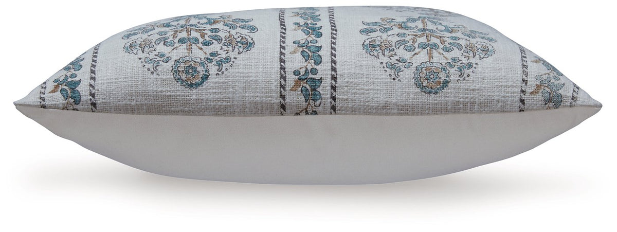 Navy Embroidered Pillow Cover