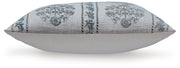 Navy Embroidered Pillow Cover