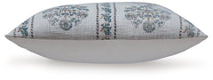 Navy Embroidered Pillow Cover