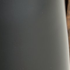 Pouderbell Black Metal Vase with Gold Detail