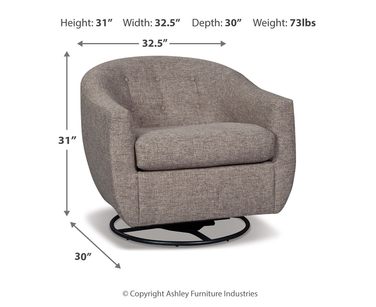 Upshur Swivel Glider Accent Chair