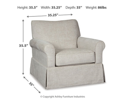 Searcy Swivel Glider Accent Chair