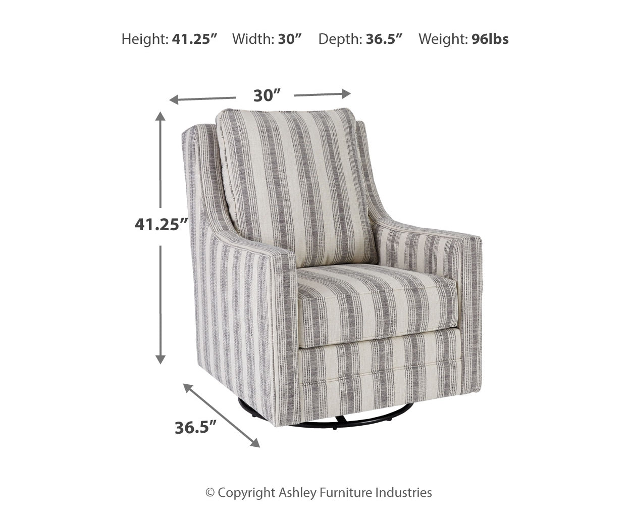 Kambria Swivel Glider Accent Chair