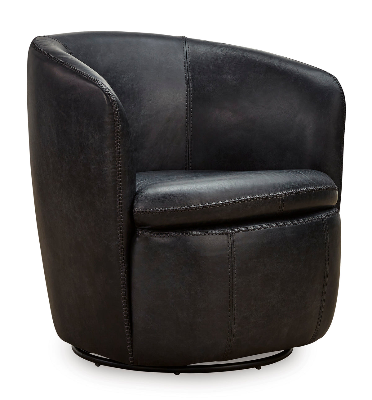 Kierreys Swivel Accent Chair in Midnight