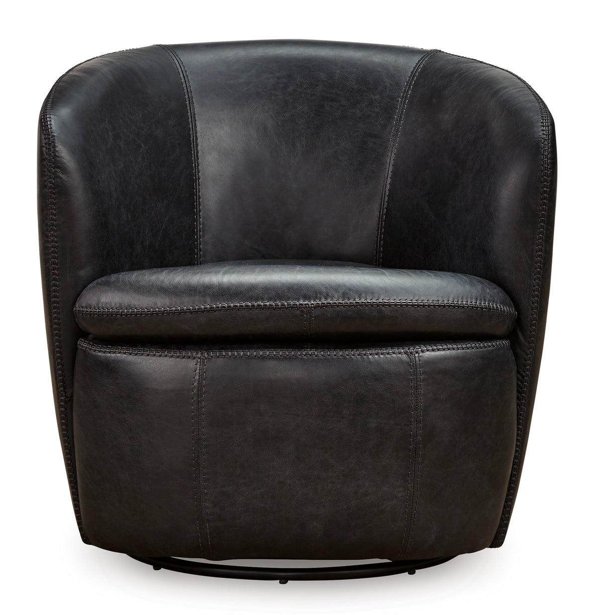 Kierreys Swivel Accent Chair in Midnight