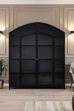 Rioja Showcase Cabinet Black