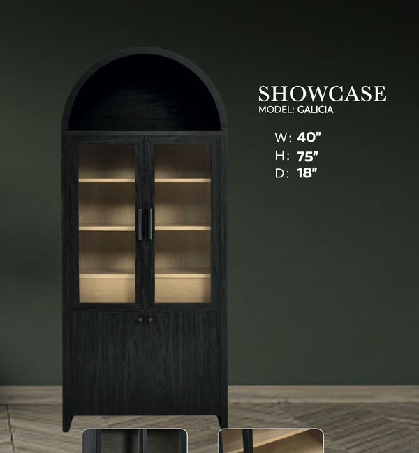 Galcia Showcase Display Cabinet