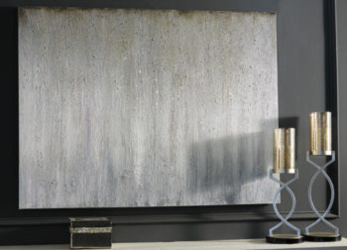 Abstract Wall Art Weathered Gray