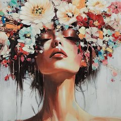 Shadwick Floral Wall Art with Gallery Frame