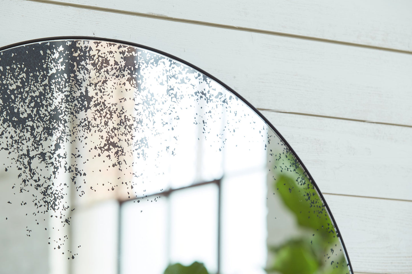 Kali Modern Accent Mirror with Antiqued Distressed Glass