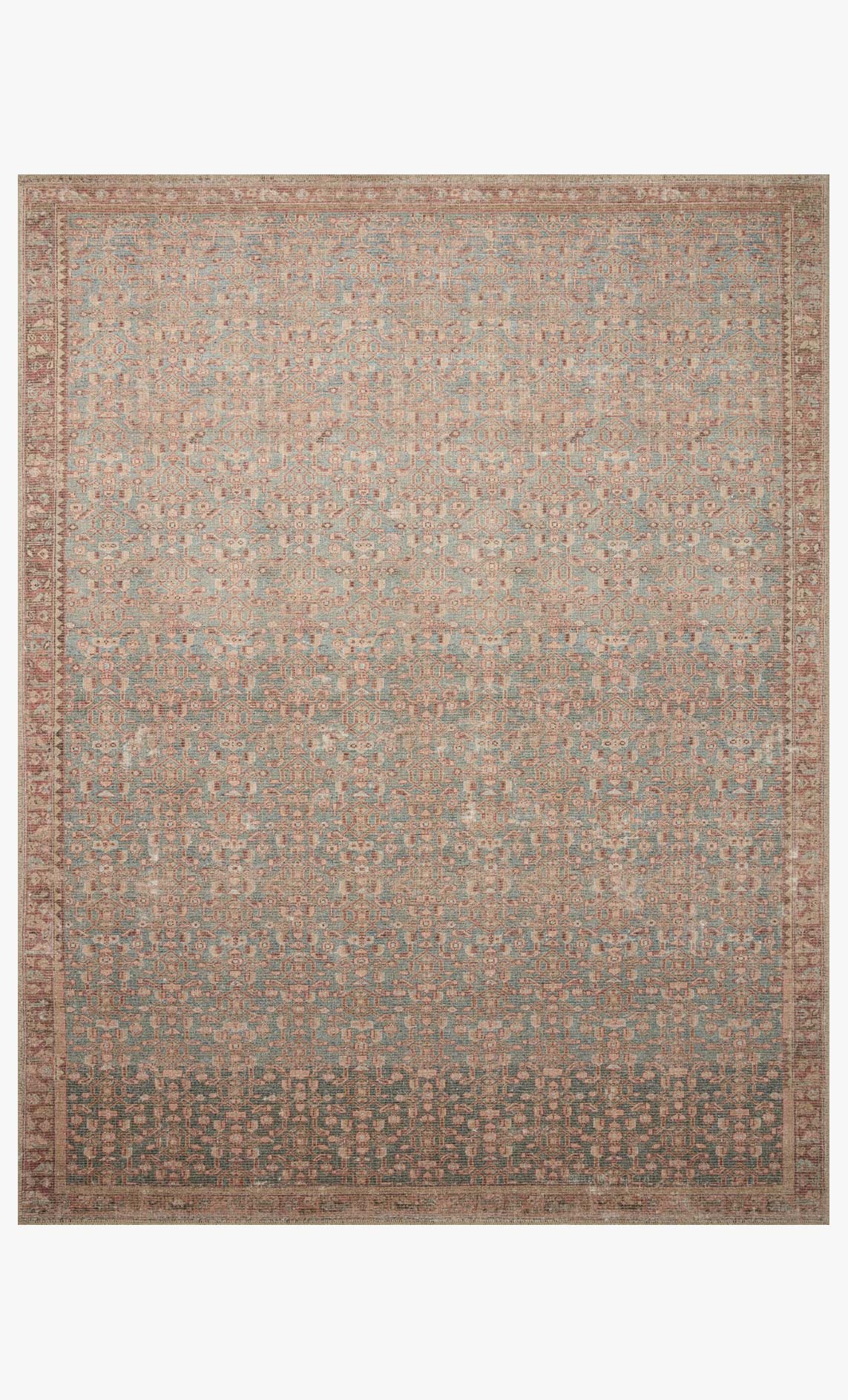 Angela Rose x Loloi Aubrey AUB-04 Azul/Terracota