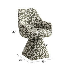 Priel Upholstered Accent Chair with Swivel