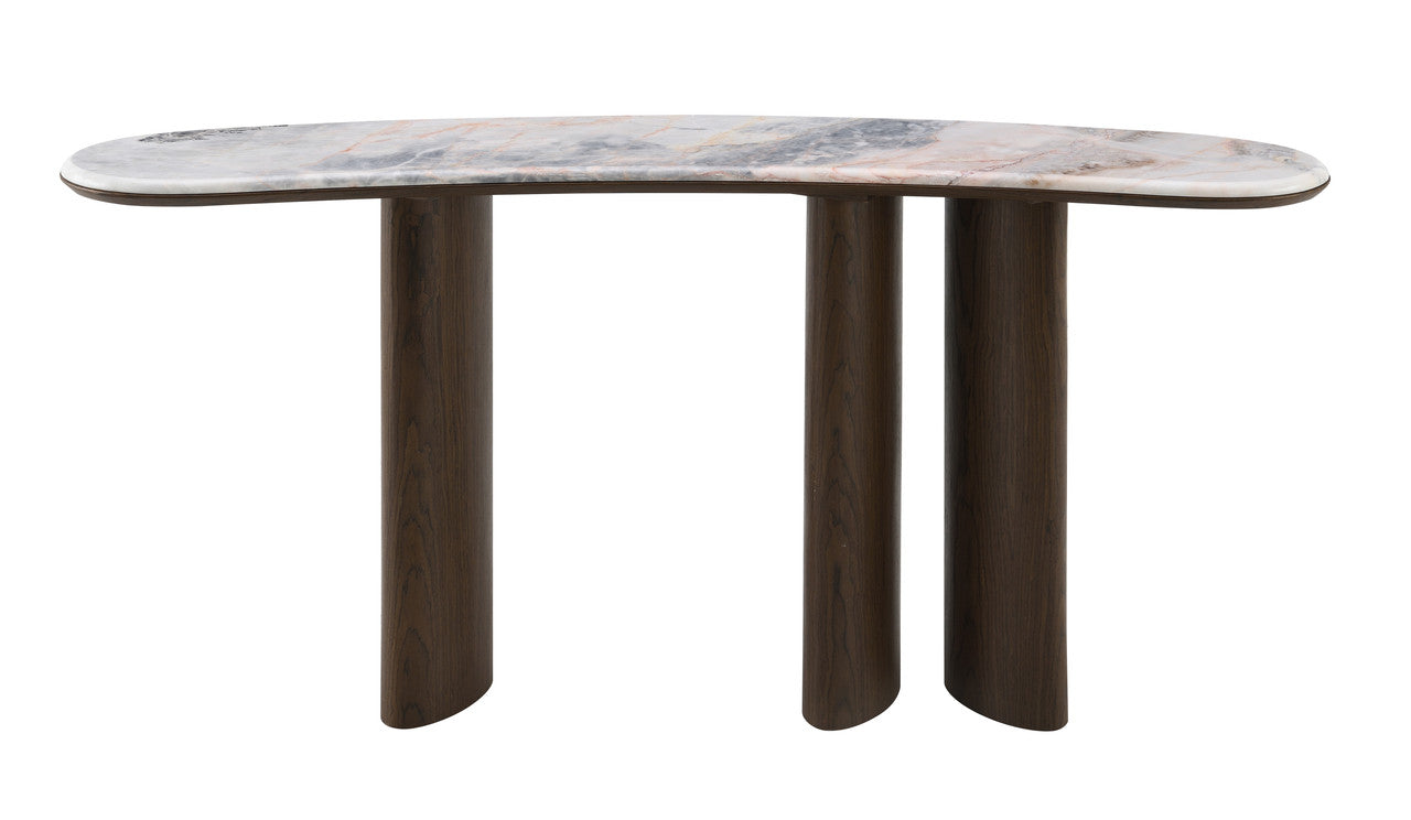 Hanale Console Table with Natural Marble Top