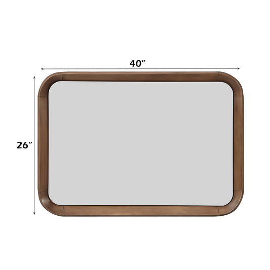 Harvey Rectangular Accent Mirror with Rounded Edges