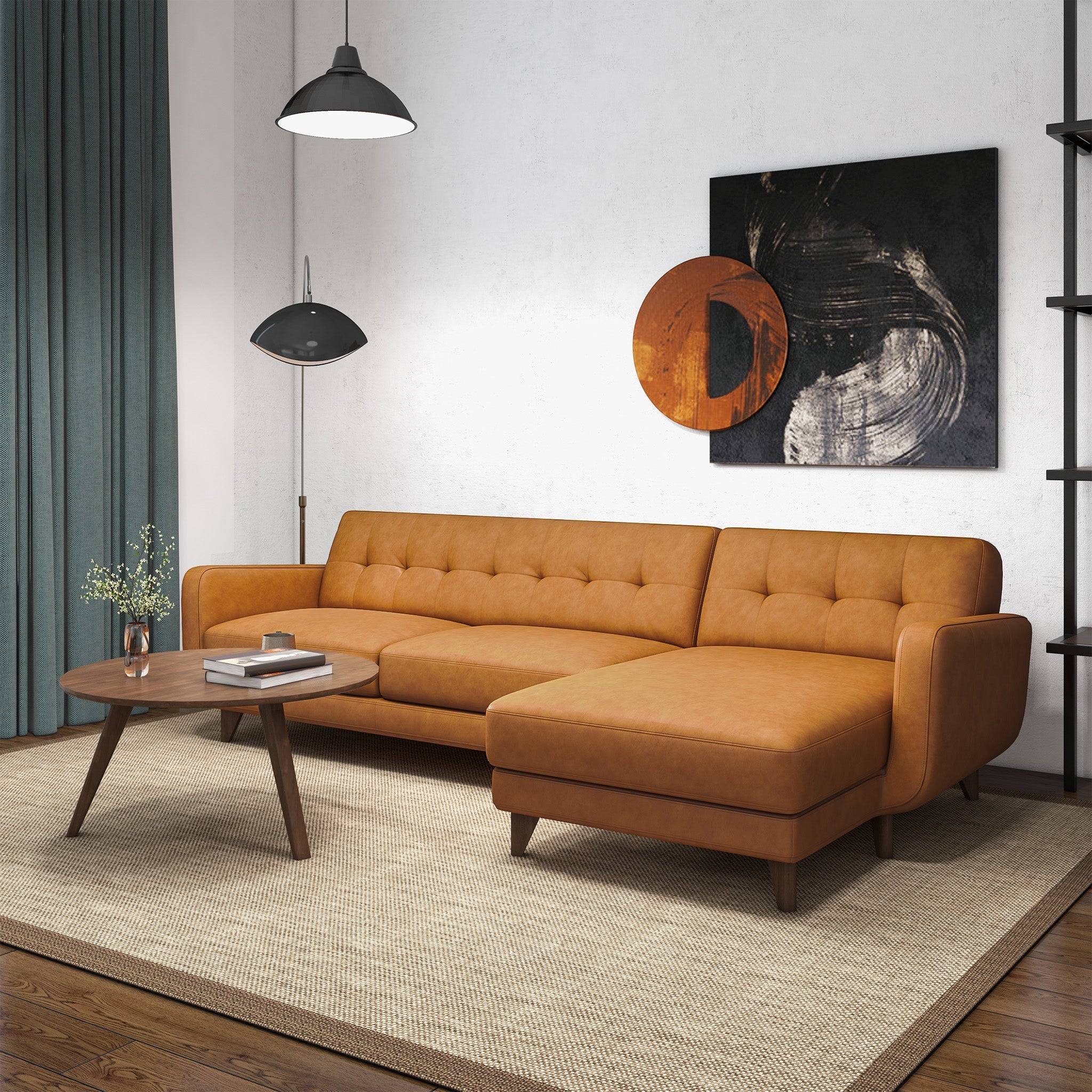 Ashcroft Imports Allison Sectional Sofa - Thumbnail 2