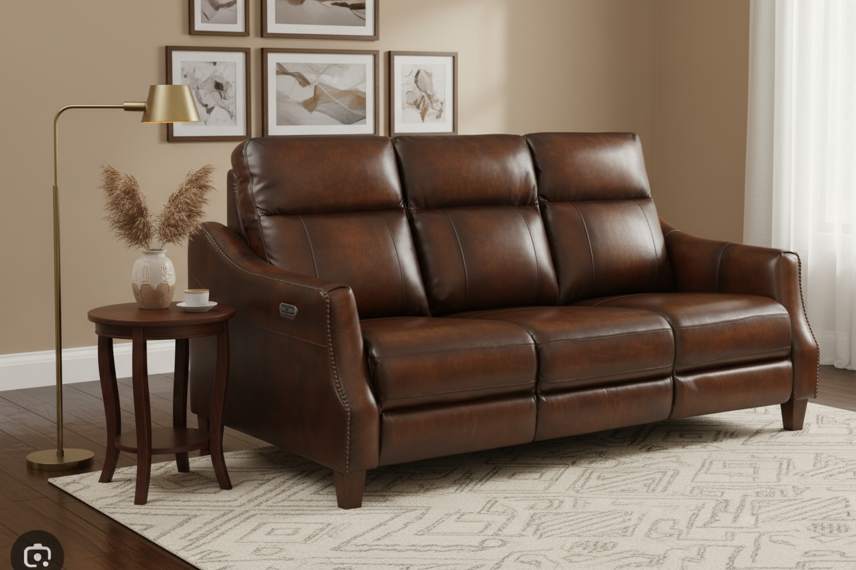 Power Sofa w/ Dropdown Console