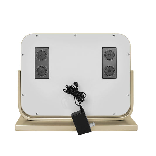 Allura Tri-Tone LED Makeup Mirror with Bluetooth Speakers