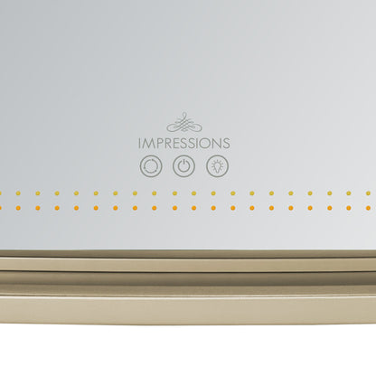 Allura Tri-Tone LED Makeup Mirror with Bluetooth Speakers
