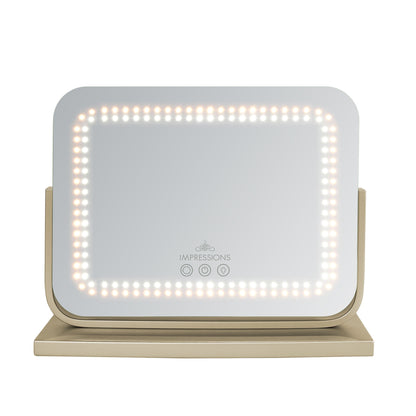 Allura Tri-Tone LED Makeup Mirror with Bluetooth Speakers