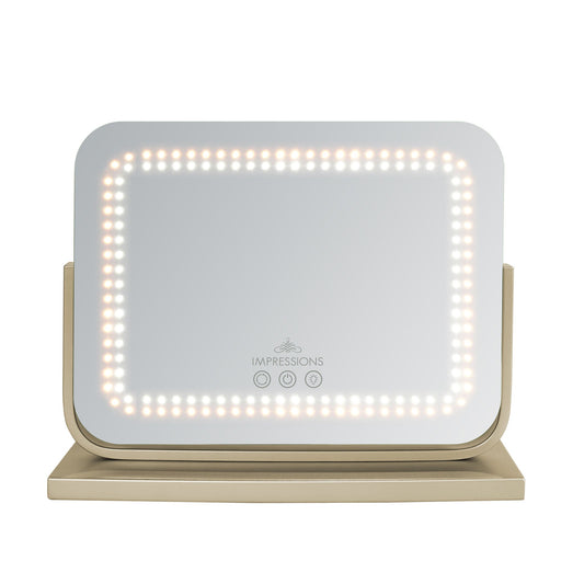 Allura Tri-Tone LED Makeup Mirror with Bluetooth Speakers