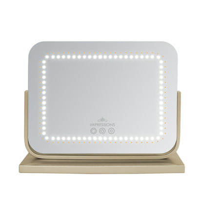 Allura Tri-Tone LED Makeup Mirror with Bluetooth Speakers