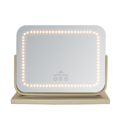 Allura Tri-Tone LED Makeup Mirror with Bluetooth Speakers