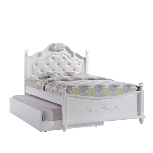 ALANA FULL PLATFORM 3PC BEDROOM SET W/ STORAGE TRUNDLE