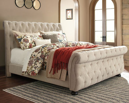 Willenburg Upholstered California King Sleigh Bed