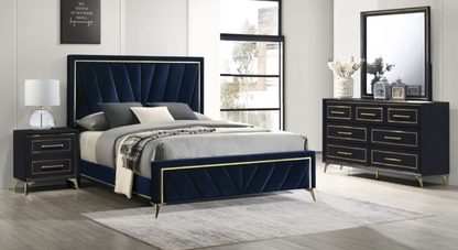 Auryn Navy Bedroom Set