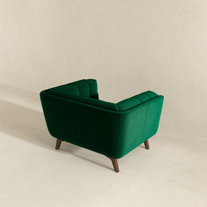 Sillón Addison (terciopelo verde oscuro)