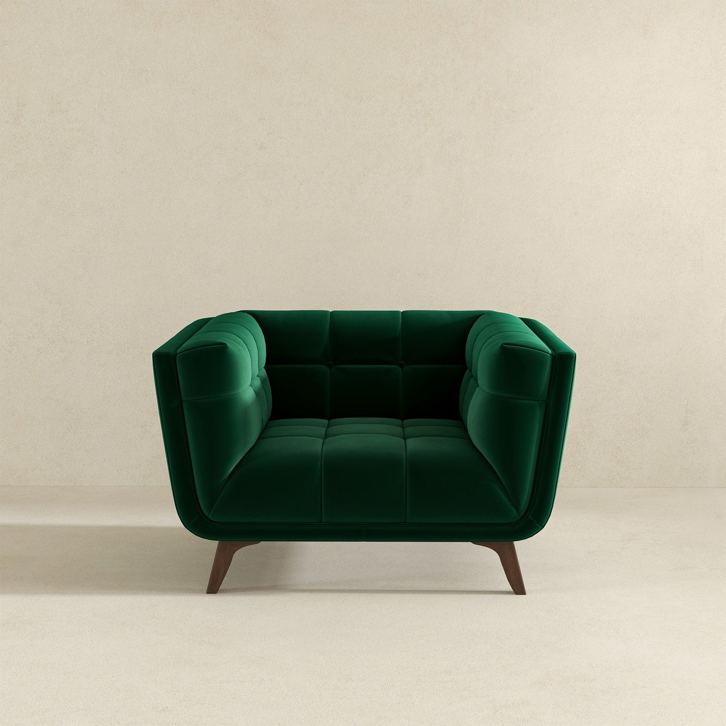 Sillón Addison (terciopelo verde oscuro)