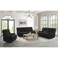 Admiral Power Motion Sofa in Masis Black